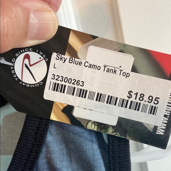 Rothco Blue Camo Men's Tank Top - Picture 3 of 4